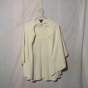 Willi Smith Cream Long Sleeve Cape Sweater
